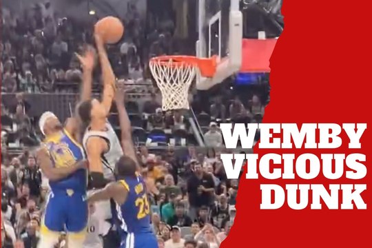 Video shows why Victor Wembanyama is a cheat code dunking on NBA players