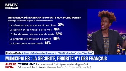 Municipales: "La question de la sécurité intervient énormément dans les discours politiques", déclare Rokhaya Diallo, auteure, réalisatrice et éditorialiste
