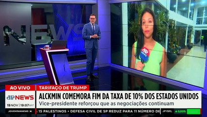Alckmin se diz otimista após redução de tarifa dos EUA; Diego Tavares comenta
