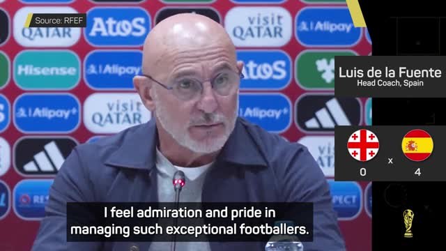 De la Fuente proud as Spain achieve 30 games unbeaten