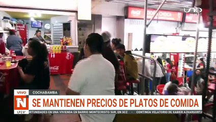 SE MANTIENEN LOS PRECIOS EN LOS PLATOS DE COMIDA