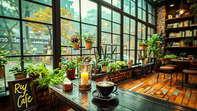Stress Relief by Relaxing Jazz Music ☕ Relaxing with Calm Jazz Instrumental Music for Happy Mood
