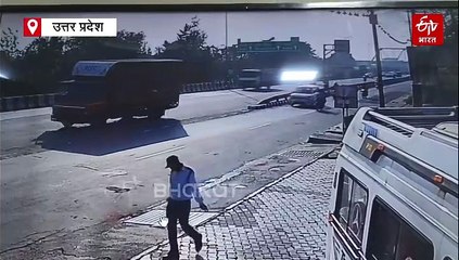 हापुड़ के नेशनल हाइवे पर दो हादसे, दो की मौत, दो गंभीर; बिना ड्राइवर 50 मीटर दौड़ी बाइक