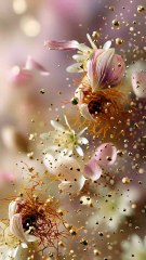 Cinematic floating ingredients on a soft glow