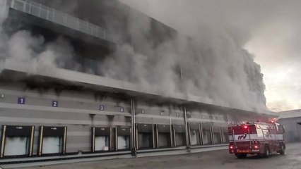 경북 칠곡군 저온 창고에 불...인명 피해 없어 / YTN