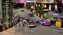 GT World Cup 2025 Macau GP Race Start Pile Up Crash
