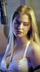 A Woman Singing Soulfully in a Guitar