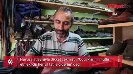 ‘Fakirin atlayışı da fakir’ videosu ile tanındı! Ayakkabı boyacısı babanın gerçek hikayesi