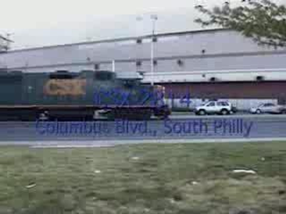 CSX 2814 switching in South Philly