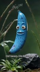 Banana blue Comedy fruits funny cute