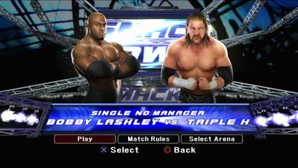WWE Smackdown vs. Raw 2008 - Bobby Lashley vs. Triple H