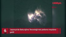 Japonya'da Sakurajima Yanardağı'nda patlama meydana geldi