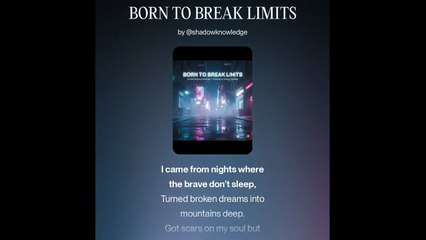 BORN TO BREAK LIMITS – Shadow Knowledge (Official Music Video)