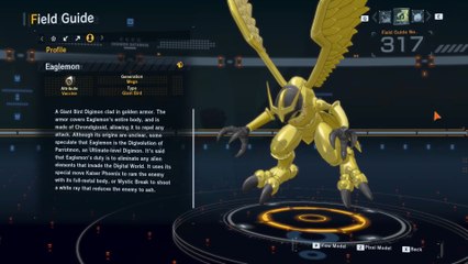 eaglemon all digivolution/de-digivolution/profile Digimon Story Time Stranger