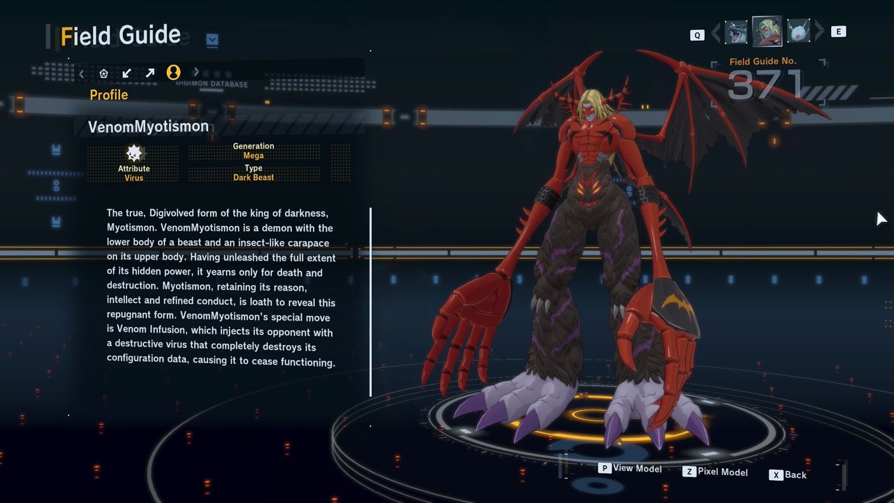venommyotismon all digivolution/de-digivolution/profile Digimon Story Time Stranger