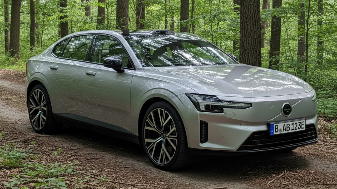 Volvo ES90 (2025) – Business-Stromer mit 700 km Reichweite im Farbton Aurora Silver