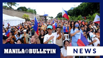 Crowds gather at EDSA in Quezon City for anti-corruption rally