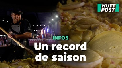 En Savoie, le record de la plus grosse tartiflette du monde a été battu et c’est pour la bonne cause