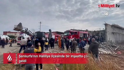 Şanlıurfa'da inşaatta göçük! Ekipler olay yerinde