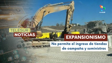 Fuerzas israelíes instalaron bloques de hormigón en Gaza