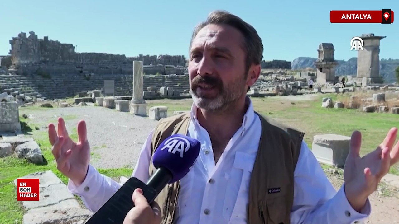 Antalya’daki Xanthos Antik Kenti ziyaretçilerin...