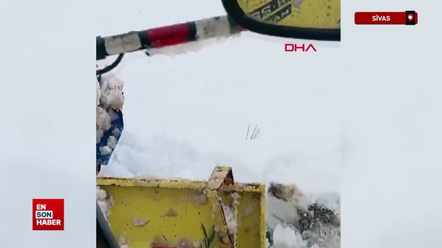Sivas'ta 46 yerleşim yerinin yolu kardan dolayı kapandı