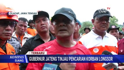 Gubernur Jateng, Ahmad Luthfi Tinjau Longsor Cilacap: 920 Relawan Dikerahkan Cari 12 Korban Hilang