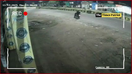 Shrirampur–Belapur Road Tragedy: CCTV Captures Fiery Late-Night Crash; One Dead, Two Critical