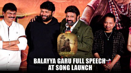 FULL Grand Speech Of Nandanamuri Balakrishna | The Thaandavam Song Launch In Mumbai | Akhanda 2