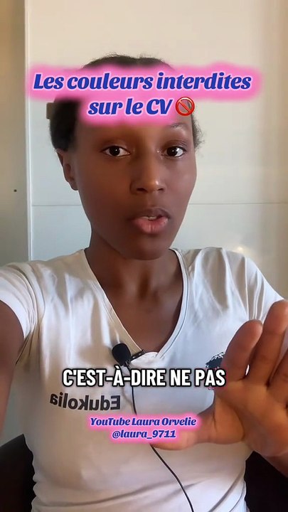 Les couleurs interdites sur un CV..