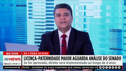 Licença-paternidade de 20 dias aguarda análise do Senado
