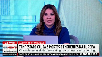 Tempestade Claudia mata três pessoas e causa inundações na Europa