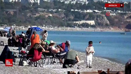 Antalya'da yazdan kalma günler yaşanmaya devam ediyor