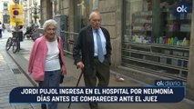 Jordi Pujol ingresa en el hospital por neumonía días antes de comparecer ante el juez