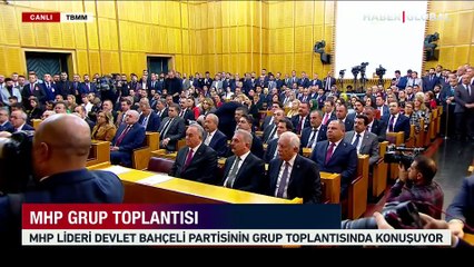 Bahçeli: Gazze'de insanlığın gözü önünde toplu katliam yapılmaktadır