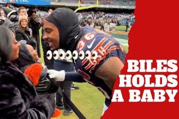 Simone Biles steals the show with a baby in her arms and a hint about the future