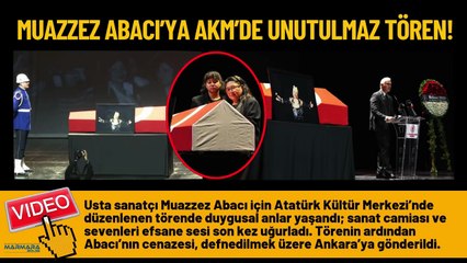 Muazzez Abacı’ya AKM’de Unutulmaz Tören!