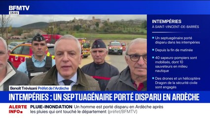 Un homme porté disparu en Ardèche après les fortes pluies qui ont touché le département
