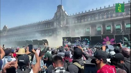 Disturbios en México durante protesta contra el gobierno de Sheinbaum