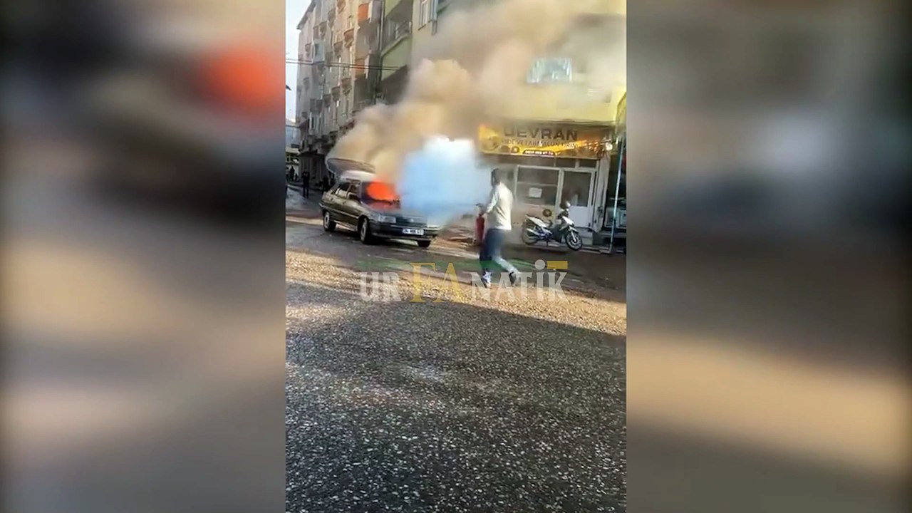 Şanlıurfa Siverek'te Otomobil Alev Alev Yandı: O Anlar Kamerada