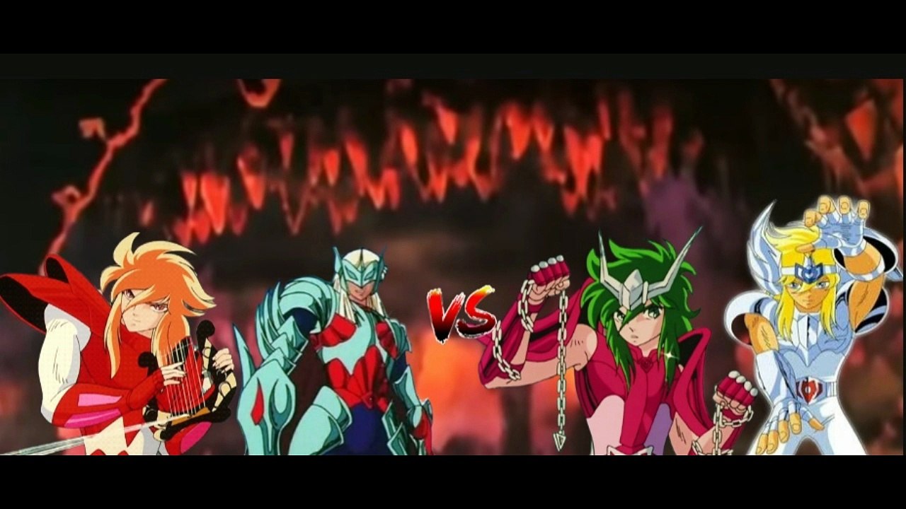 Mime Hagen Vs Hyoga e Shun (Caverna) Parte 2