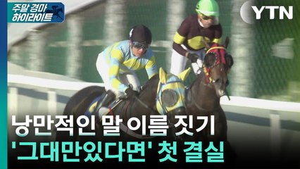 [주간 경마] 낭만적인 말 이름 짓기...'그대만있다면' 첫 결실 / YTN