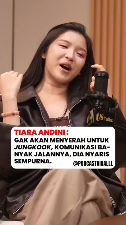 Tiara Andini gak akan menyerah untuk Jungkook, komunikasi ada banyak caranya, Jungkook nyaris sempurna.Biar gak salah paham, langsung nonton full di youtube: TS Media#tiaraandini #jungkook #army #rmbts #fyp #videoviral #podcast