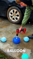 Who needs a car wash when you’ve got water balloons💧