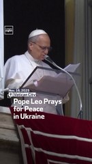 Pope Leo Prays For Peace In Ukraine