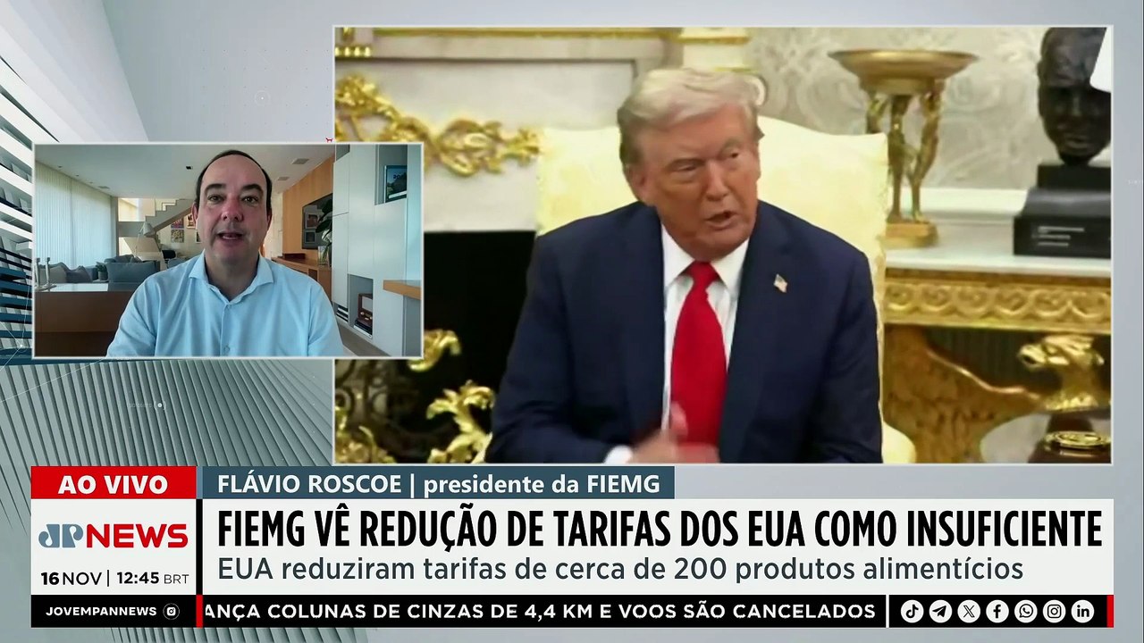 Presidente da Fiemg sobre redução do tarifaço de Trump: “O que motivou foi o consumidor americano”