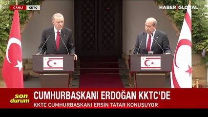 Erdoğan: Müzakere masasına dönülmesinin yolu KKTC'nin tanınmasından geçiyor