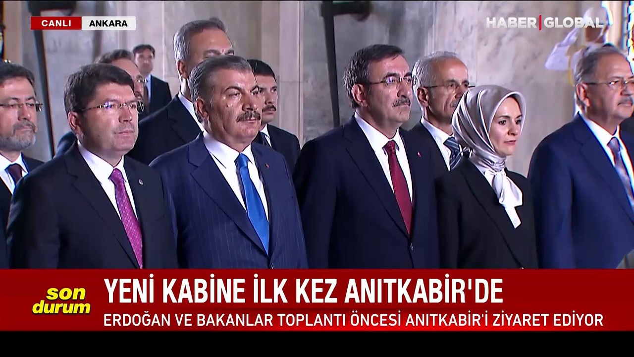 Yeni kabine ilk kez Anıtkabir'de... Cumhurbaşkanı Erdoğan: Türkiye Yüzyılı inşası hedefiyle yola çıkıyoruz