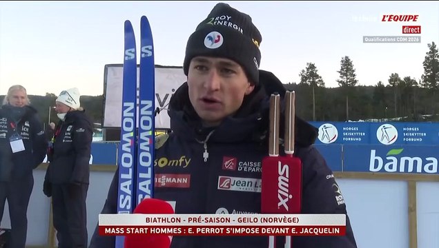 « Une petite fierté personnelle » : Eric Perrot en confiance après sa victoire dans la mass-start de Geilo - Biathlon - Pré-saison - Geilo