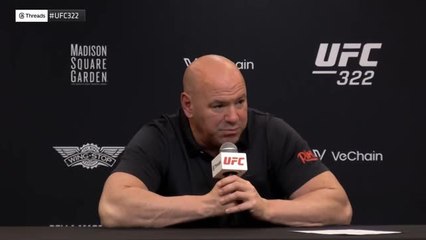 CLEAN:  'I blame myself for that actually' - White on ringside brawl at UFC322